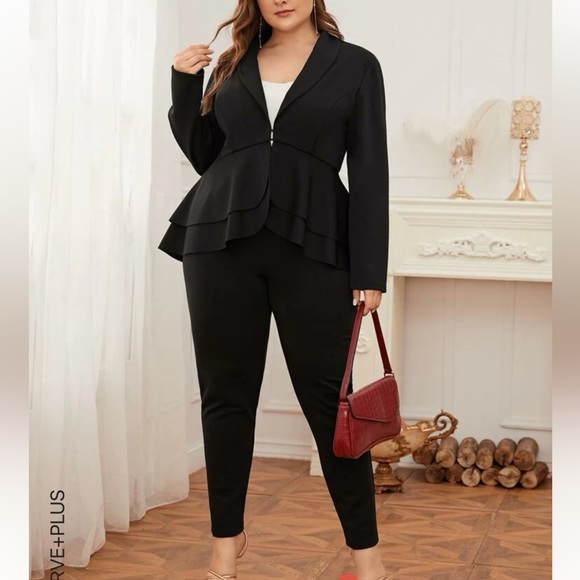 Jackets & Blazers - SHEIN 2pc. Peplum Style Suit